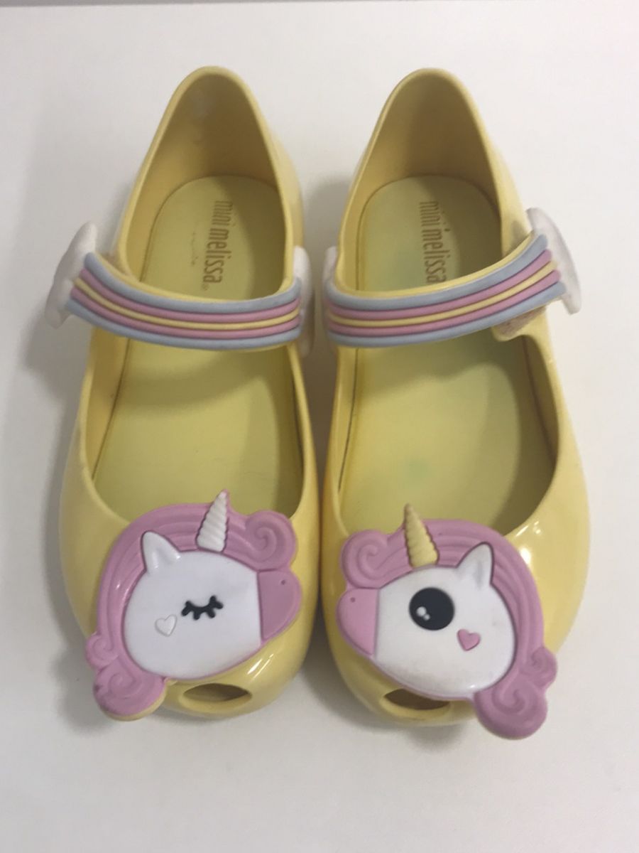 sapatilha melissa unicornio infantil