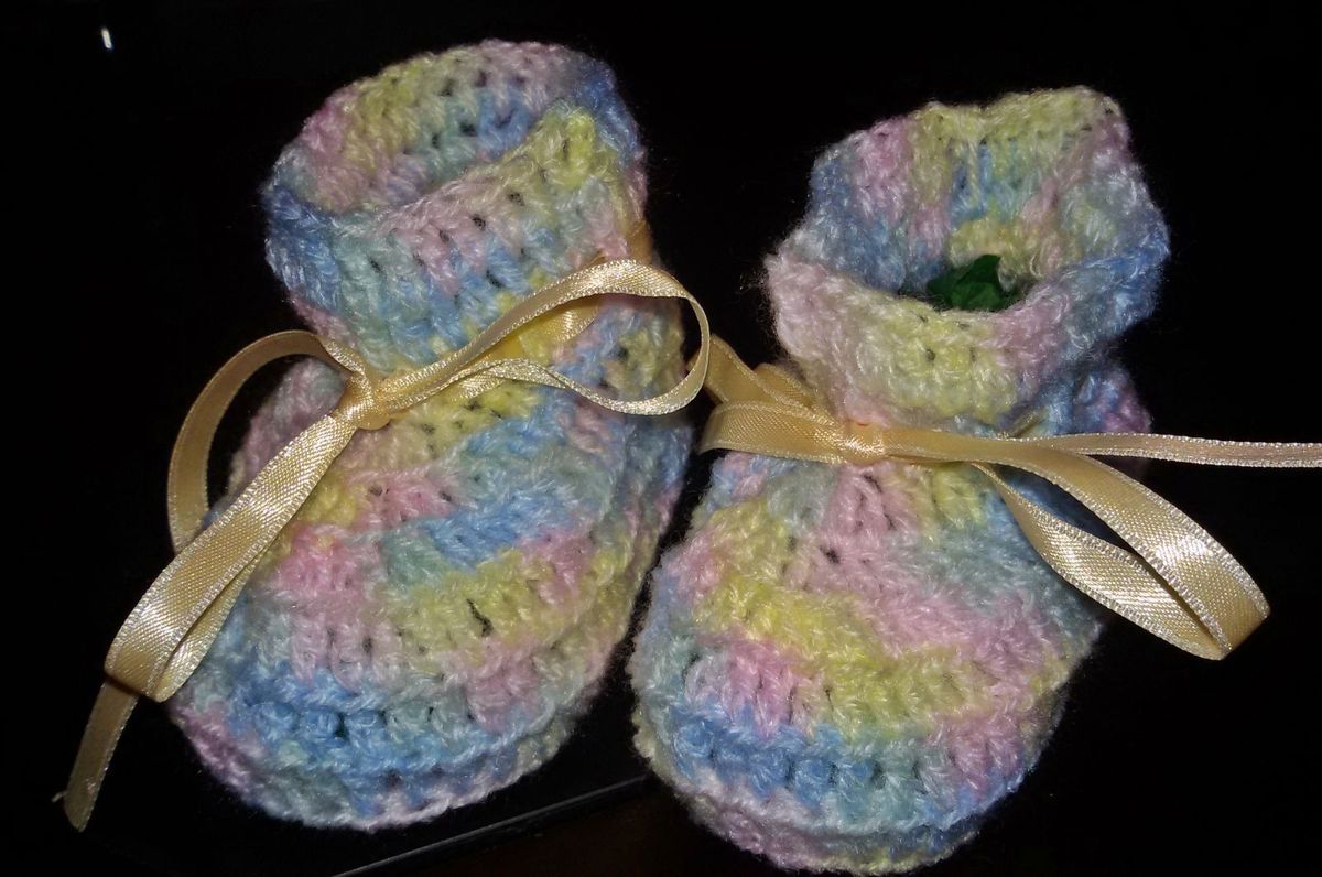 sapatinho de croche bebe