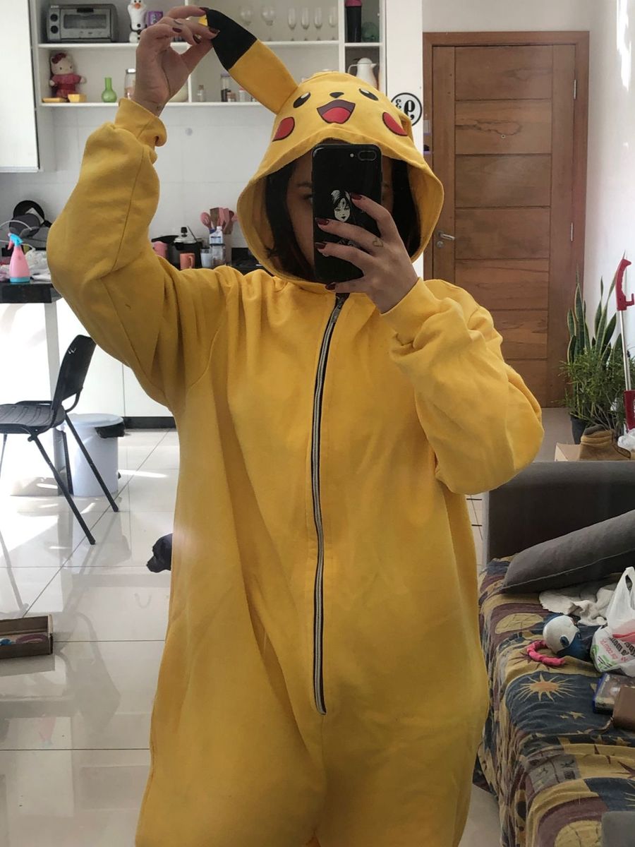 Pijama Kigurumi Verão Pikachu