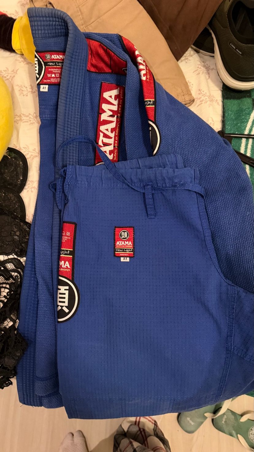 Kimono Atama New Light Azul A1 | Casaco Masculino Atama Nunca Usado ...
