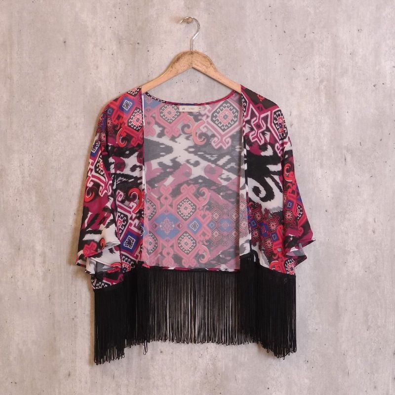 Kimono com fashion franjas riachuelo