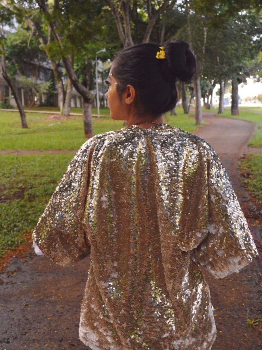 kimono lantejoula