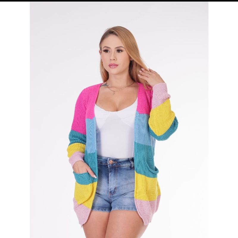 Kimono best sale feminino colorido