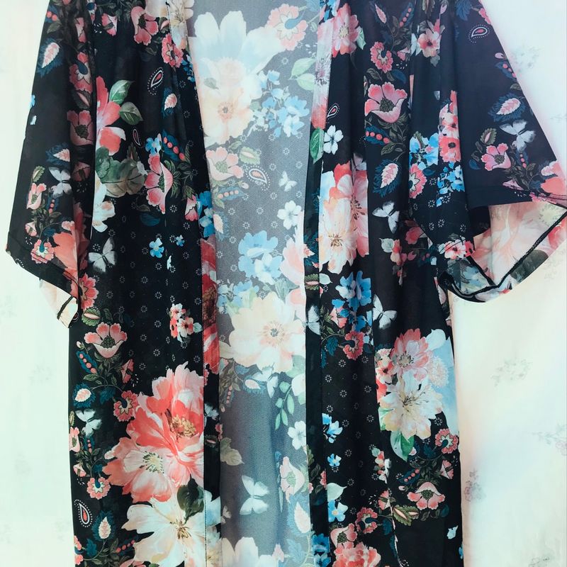 Kimono Floral Kimono C&a Kimono Floral Casaco Feminino C&A