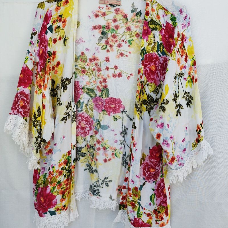 Kimono florido hot sale feminino