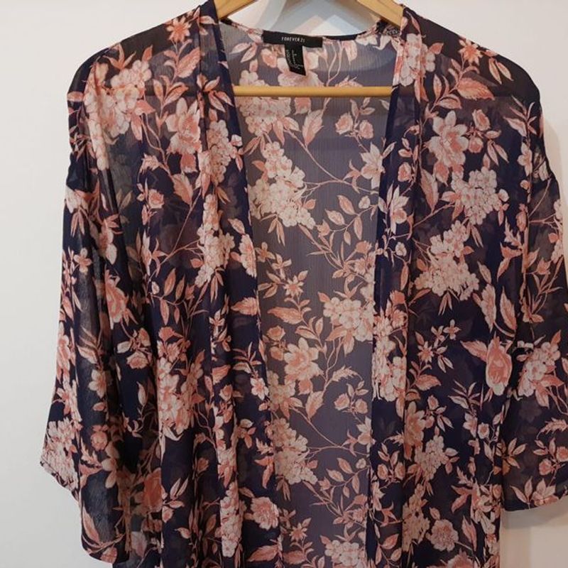 Kimono Forever 21 Casaco Feminino Forever 21 Usado 90132672 enjoei