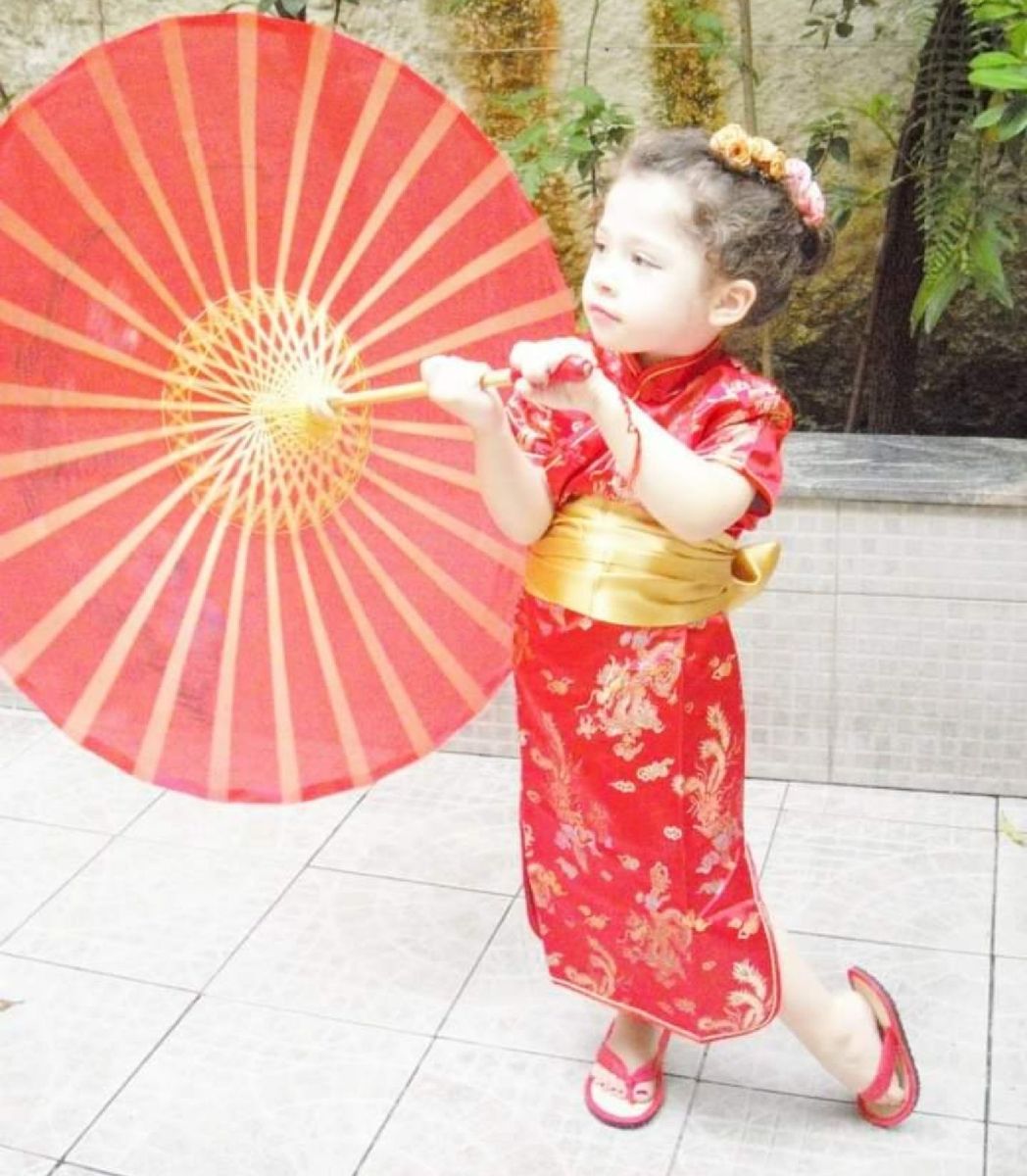 kimono gueixa infantil