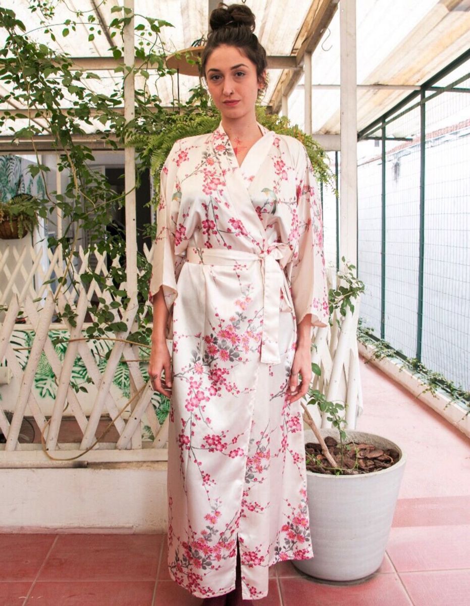kimono feminino japonês