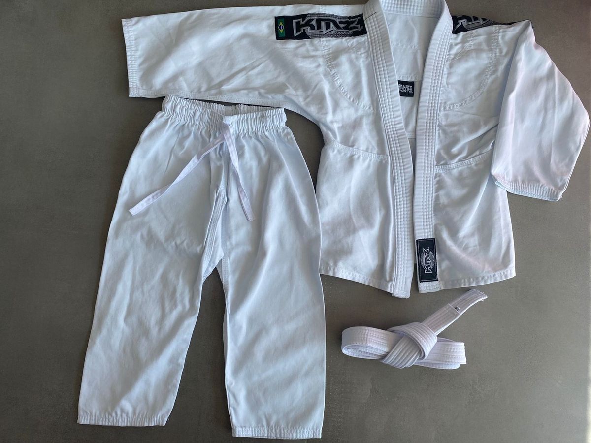 Kimono Judô Kamikaze Sports 3 Anos Roupa Infantil para Menino