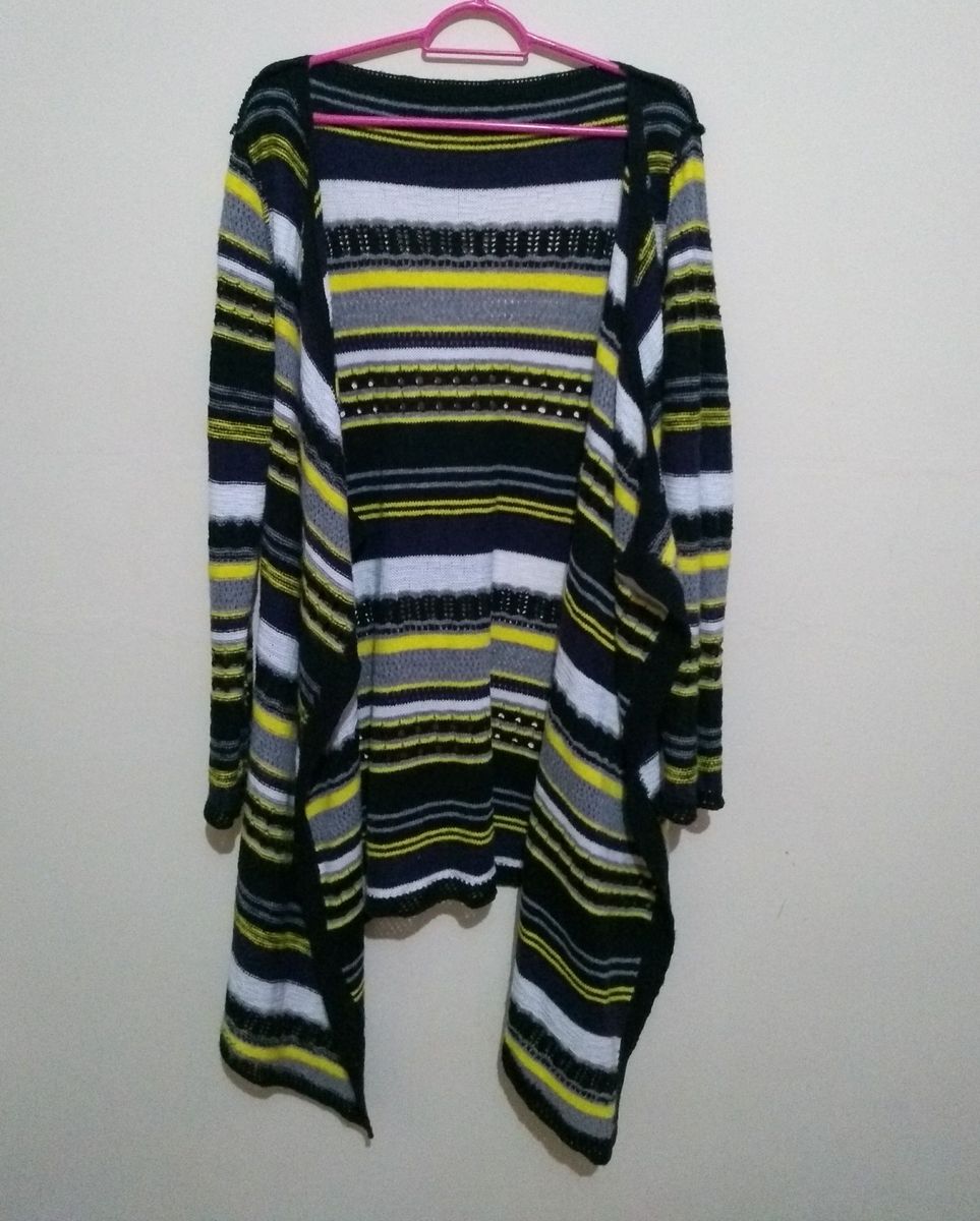 kimono listrado feminino