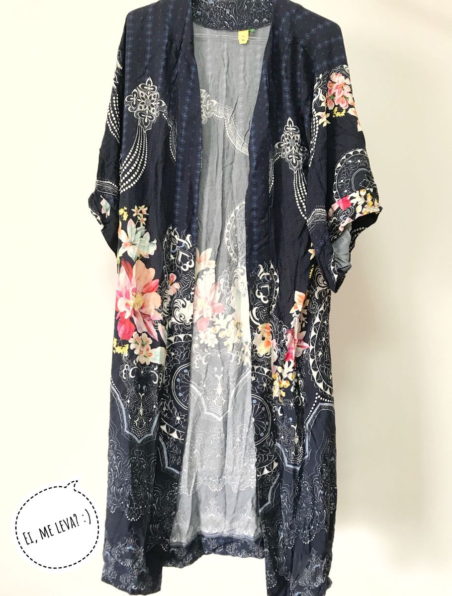 kimono longo feminino