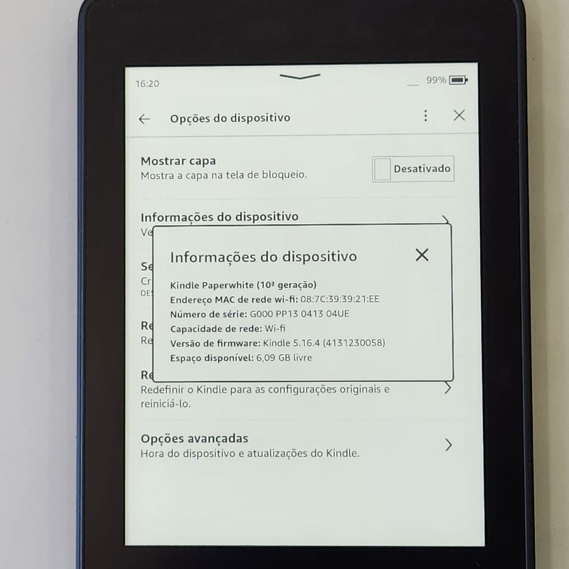Kindle Paperwhite 10° Geração | Tablet Amazon Nunca Usado