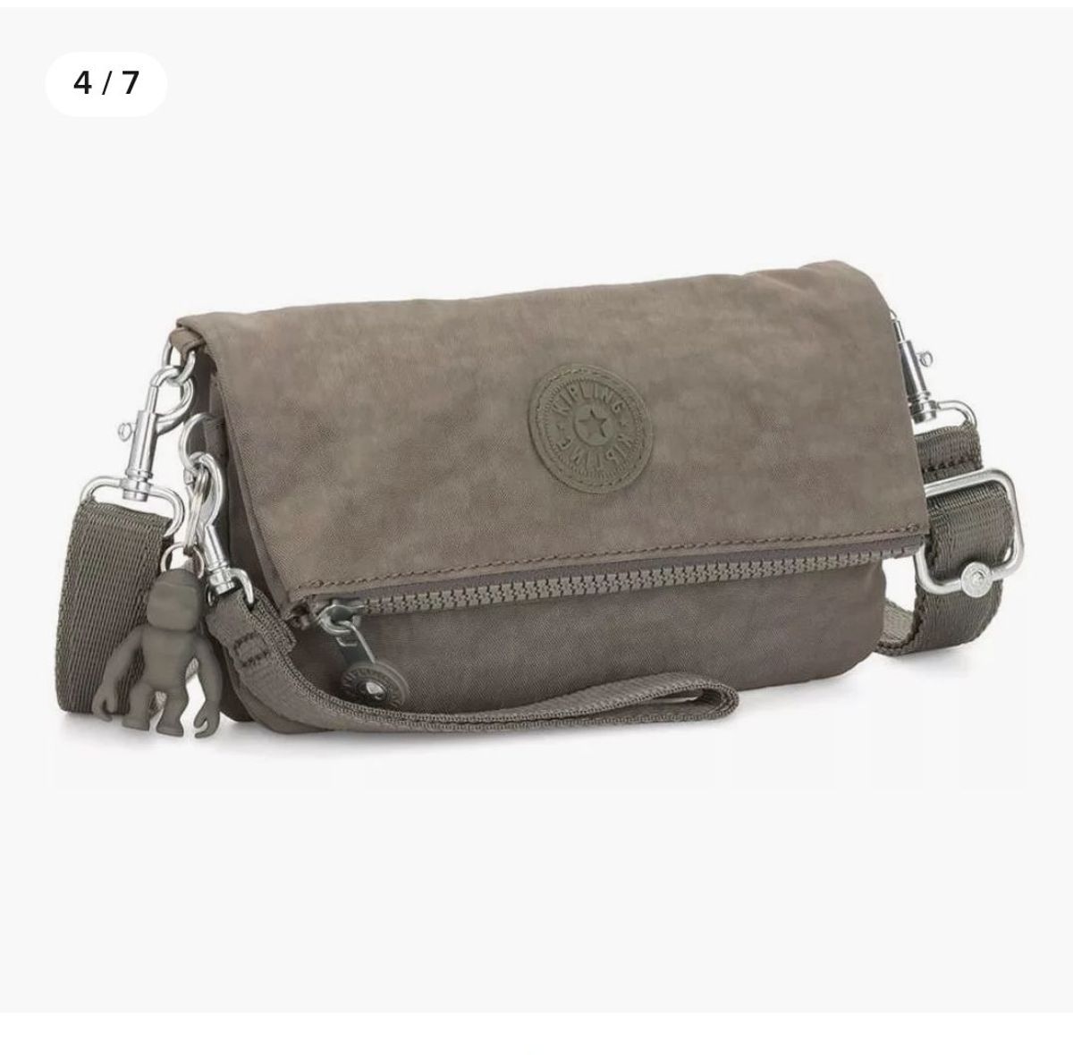 bolsa kipling verde militar