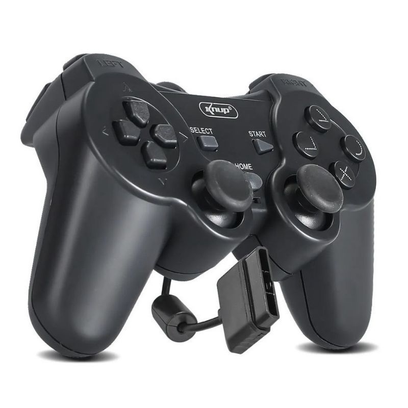 Kit 02 Controles Playstation 2 Knup Ps2, Acessório p/ Videogame Knup Nunca  Usado 84648696