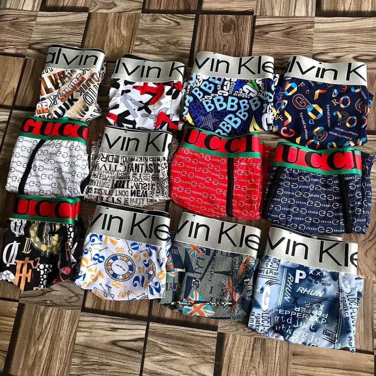 Kit 10 Cuecas Calvin Klein Estampadas Produto de Qualidade