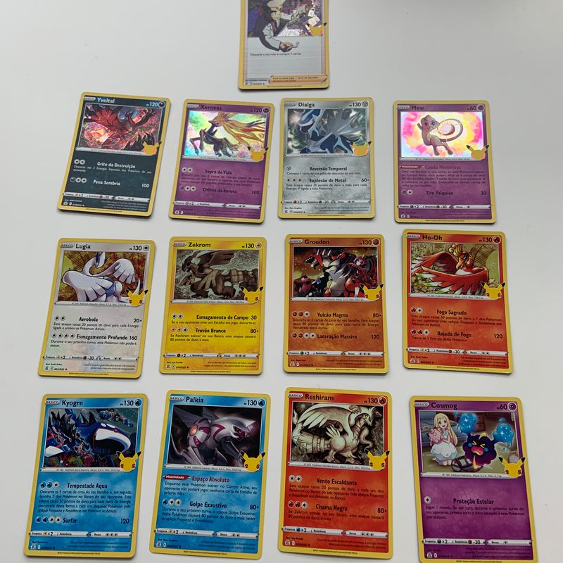 Cartas Pokémon TCG originais Copag - Celebrações - Desconto no Preço