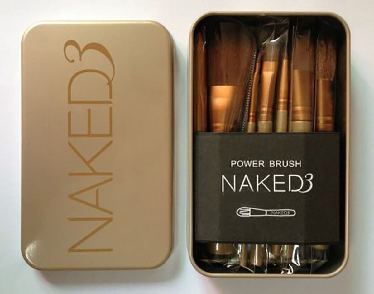 Kit 12 Pincéis de Maquiagem Naked Maquiagem Feminina Nunca Usado