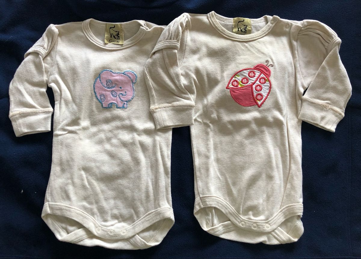 Kit 2 Body Manga Longa Gateau Roupa Infantil Para Bebe Gateau Usado Enjoei