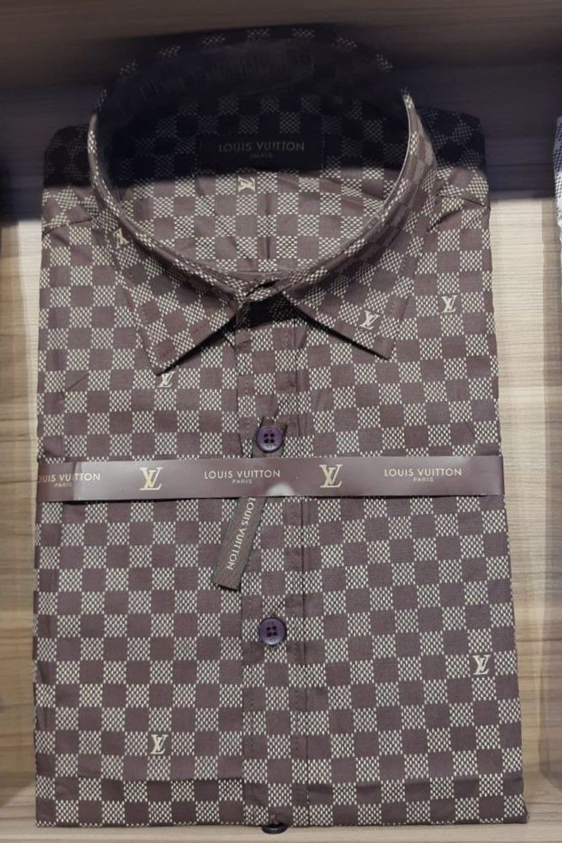 Kit 2 Camisas Social Louis Vuitton Masculino Manga Longa | Camisa ...
