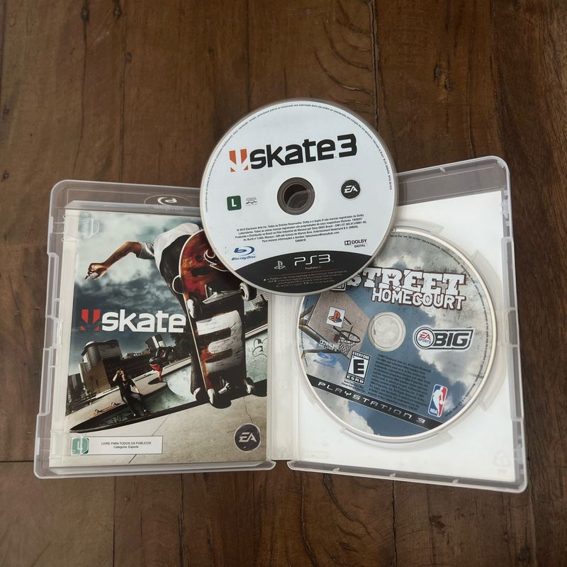 Kit 2 Jogos Ps3 Skate e Basquete  Jogo de Videogame Playstation