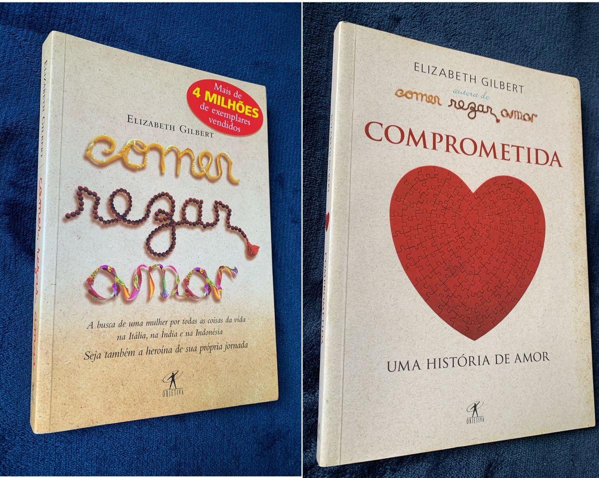 Kit 2 Livros Comer Rezar e