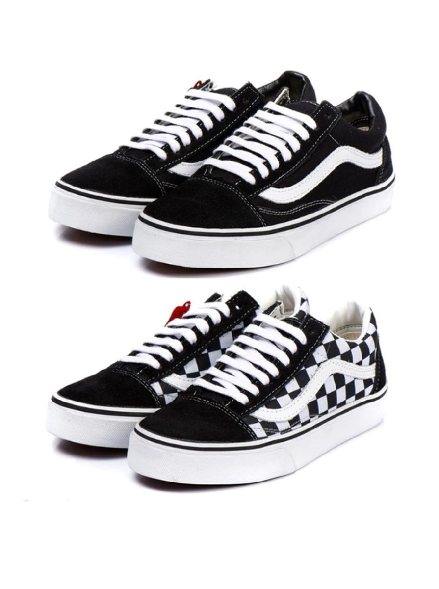vans preto quadriculado