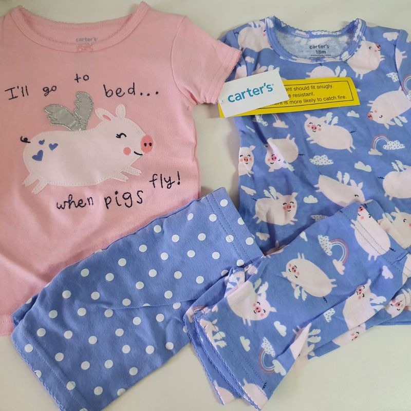 Pijamas carters 18 discount meses
