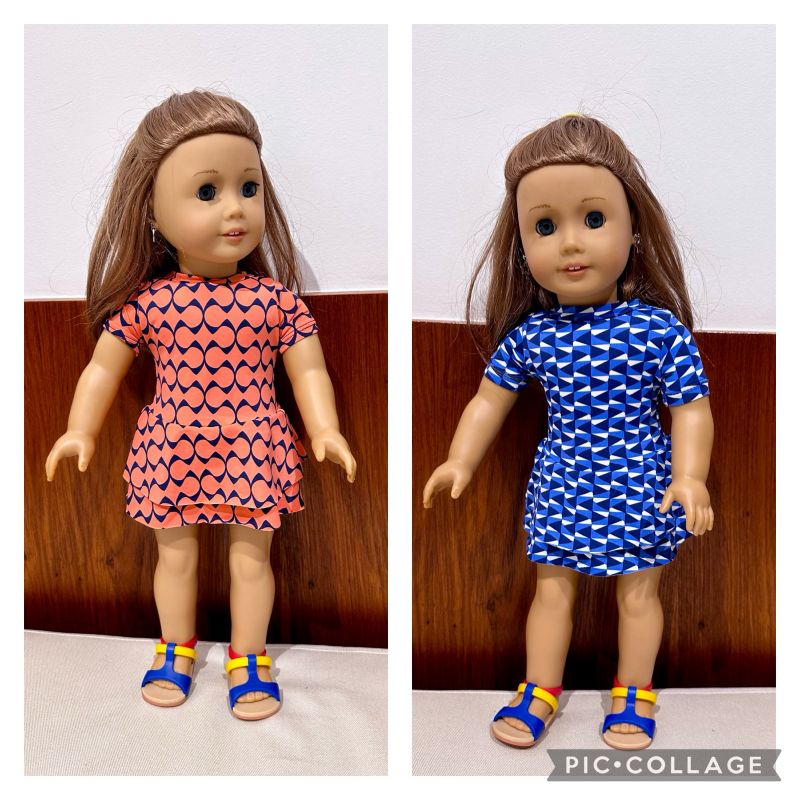 Kit 2 Vestidos de Lycra para Boneca American Girl Our Generation Brinquedo Mini We Usado 95071027 enjoei