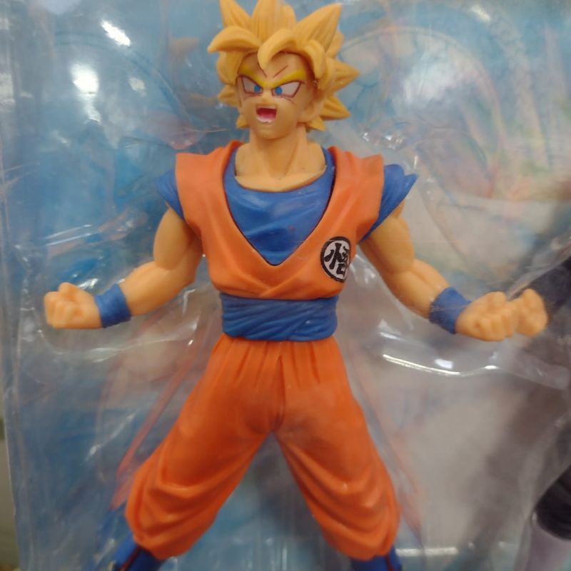 Kit 3 Bonecos Dragon Ball Super Goku Ssj, Goku Black, Goku Ssj