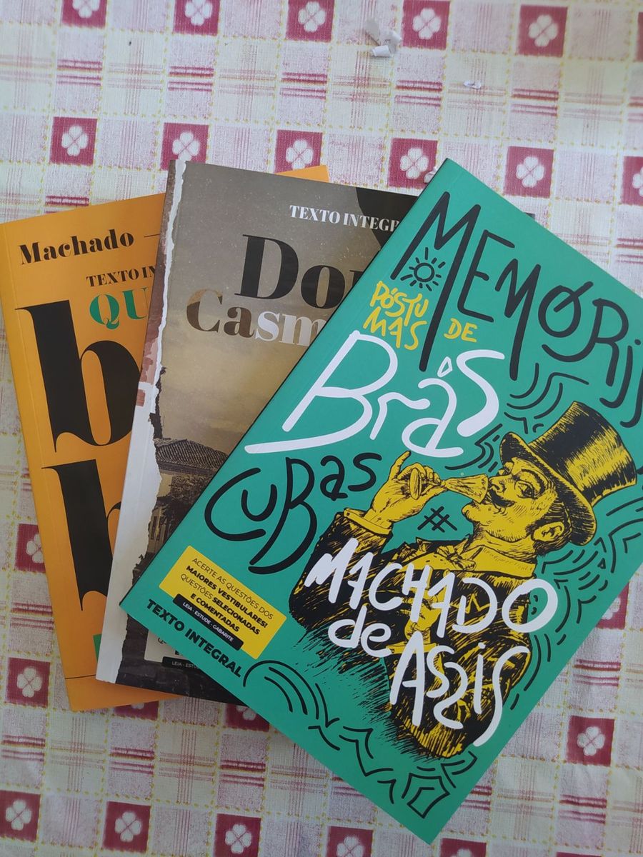 Kit 3 Livros Para Vestibular Literatura Brasileira Escritor Machado De Assis Livro Nunca 2545