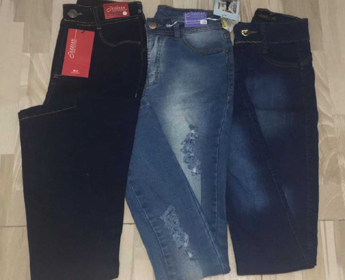 calça jeans feminina 3 por 100