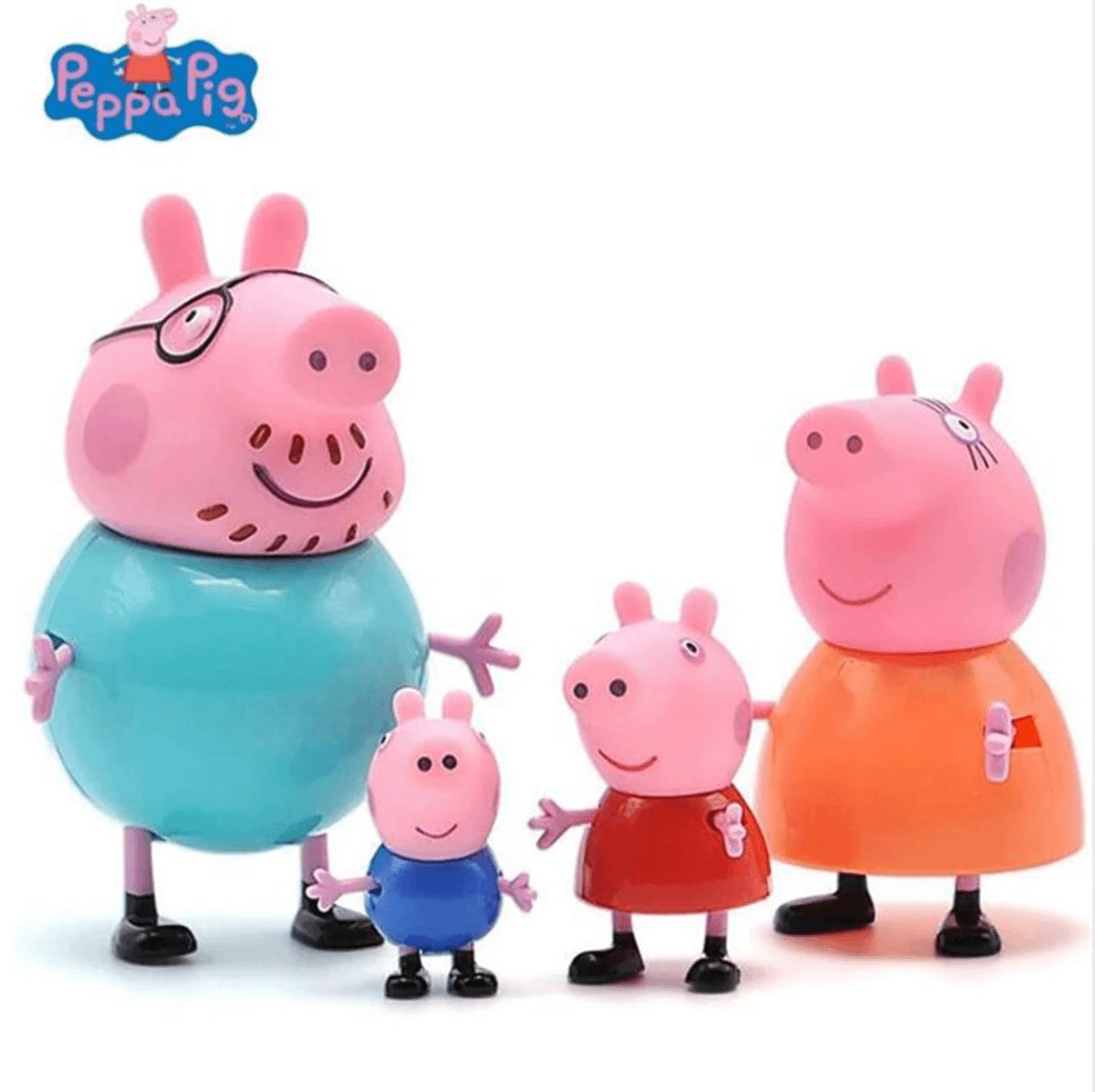 Kit 4 Bonecos Action Figure Peppa Pig Articulados Bootleg | Brinquedo ...