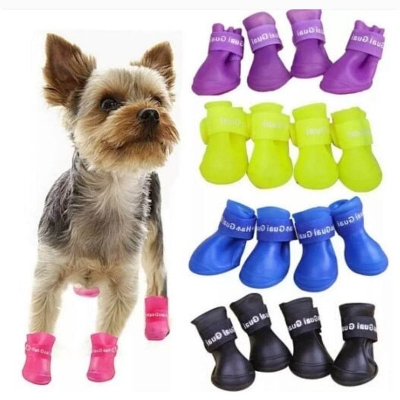 Kit Bota de Borracha Protetora de Patas de Silicone À Prova D