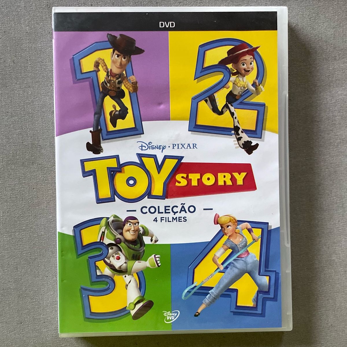 Kit 4 Dvds Toy Story 1,2,3, 4 TV e Display Disney Usado 79492139 enjoei
