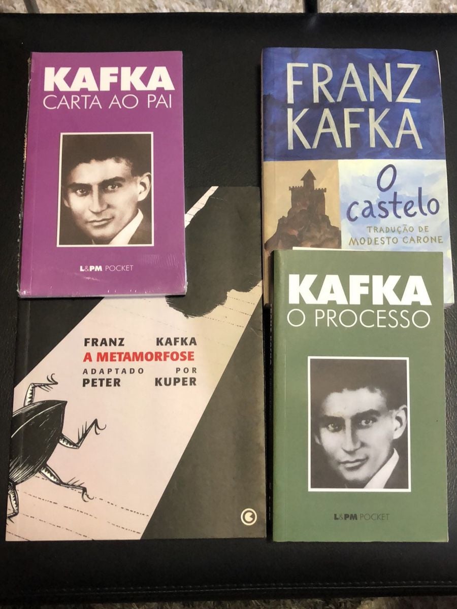 Kit 4 Livros do Franz Kafka - Carta Ao Pai (novo) / O Castelo / a ...