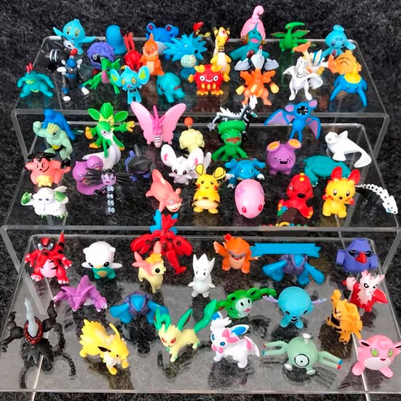 Kit Com 144 Bonecos Miniaturas Pokémon Sortidas Não Repete
