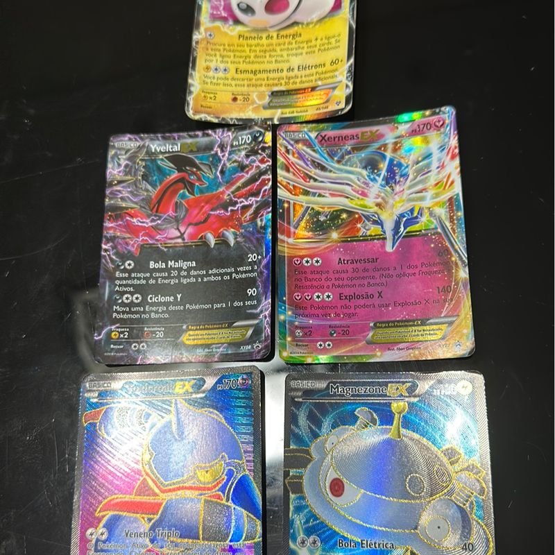 Kit de 5 - 30 Cartas Pokémon MEGA EX (Sem Repetidas)