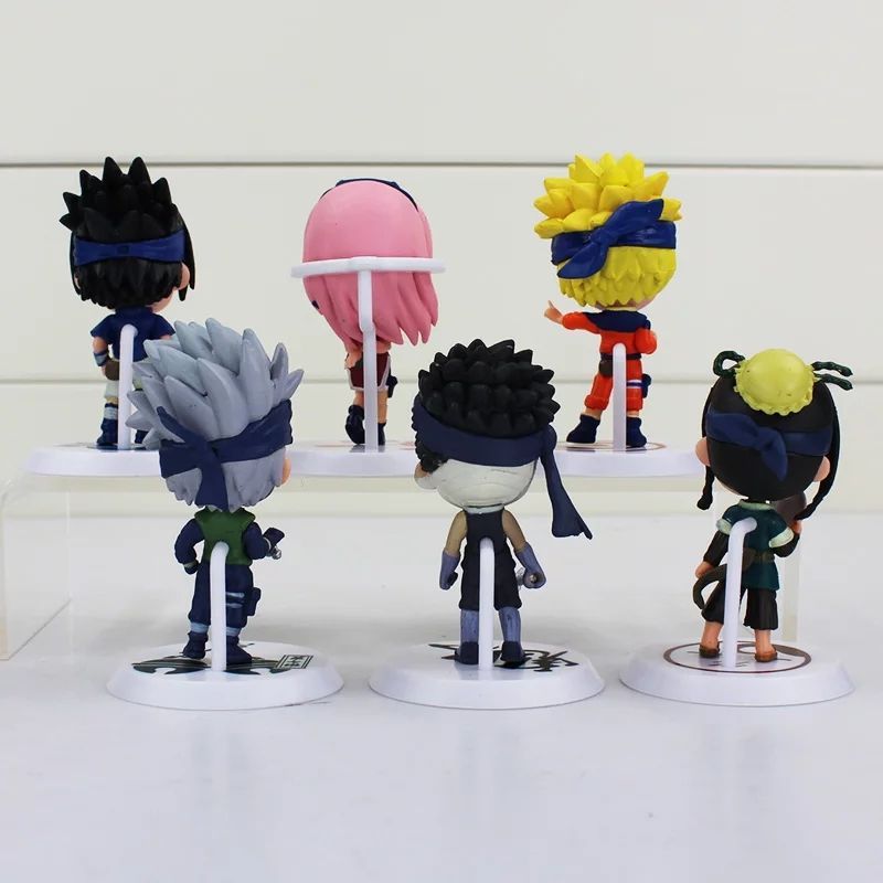 Bonecos Naruto Sasuke Sakura Kakashi Zabuza Haku kit com 6 - WIN  Colecionáveis
