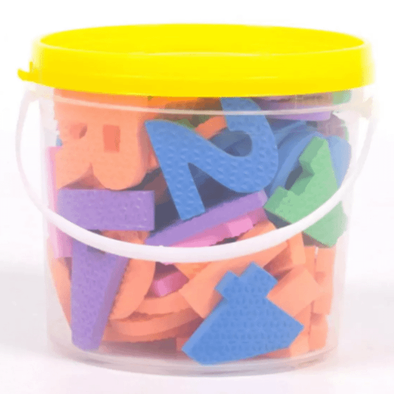 Kit Alfabeto/Numeral Móvel e Balde com 76 Letras e Números, Brinquedo  Playhobbies Usado 88325961