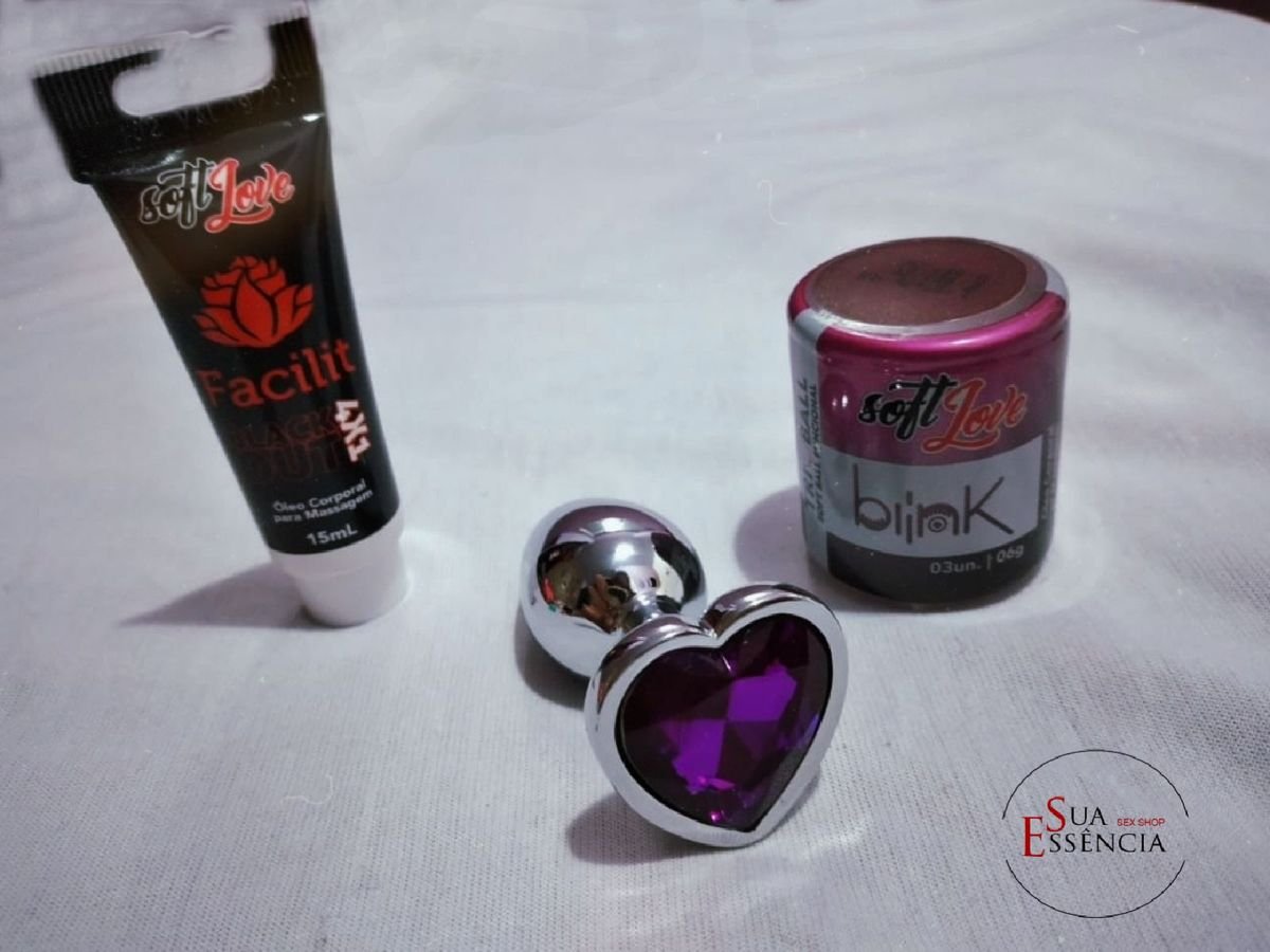 Kit Anal Sem Dor Plug Anal Blink Facilit Produto Feminino Novo