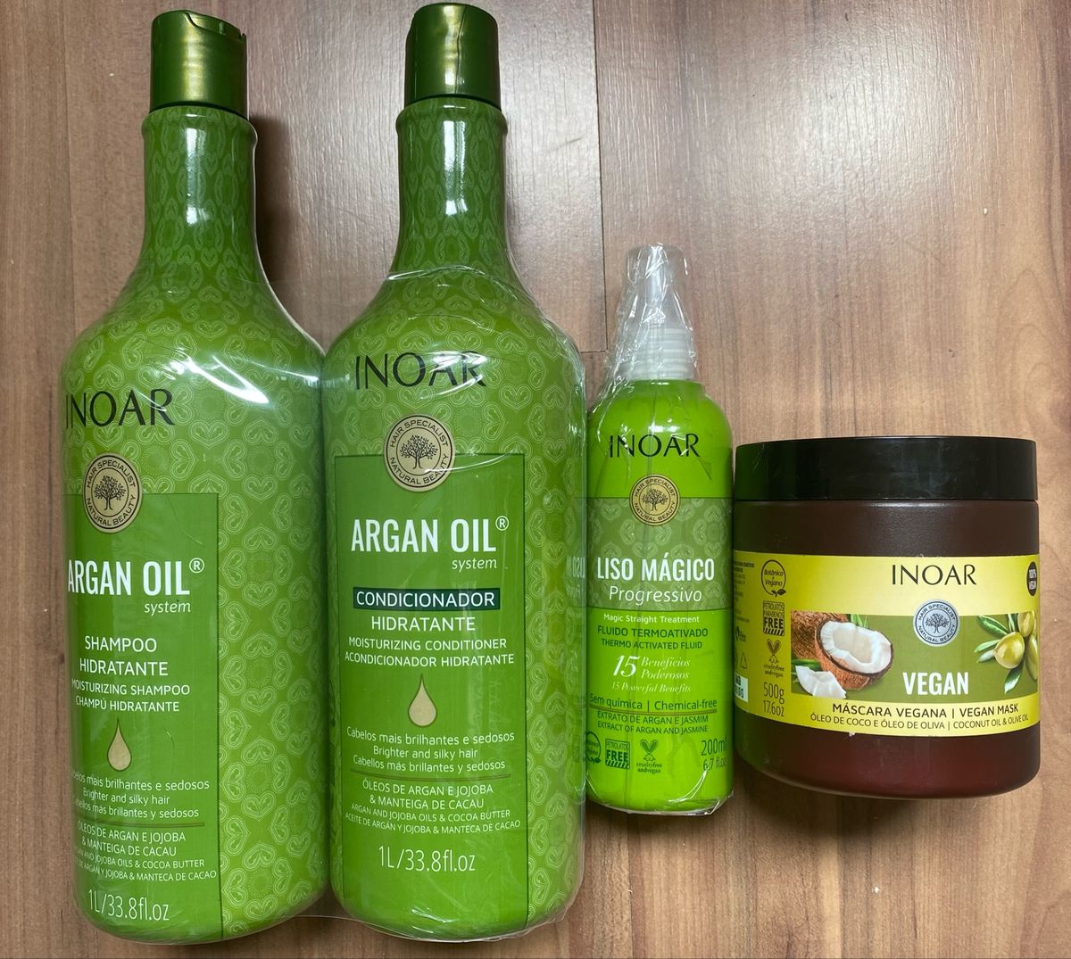 Kit Argan Oil + Liso Mágico Inoar | Produto p/ Cabelos Feminino Inoar