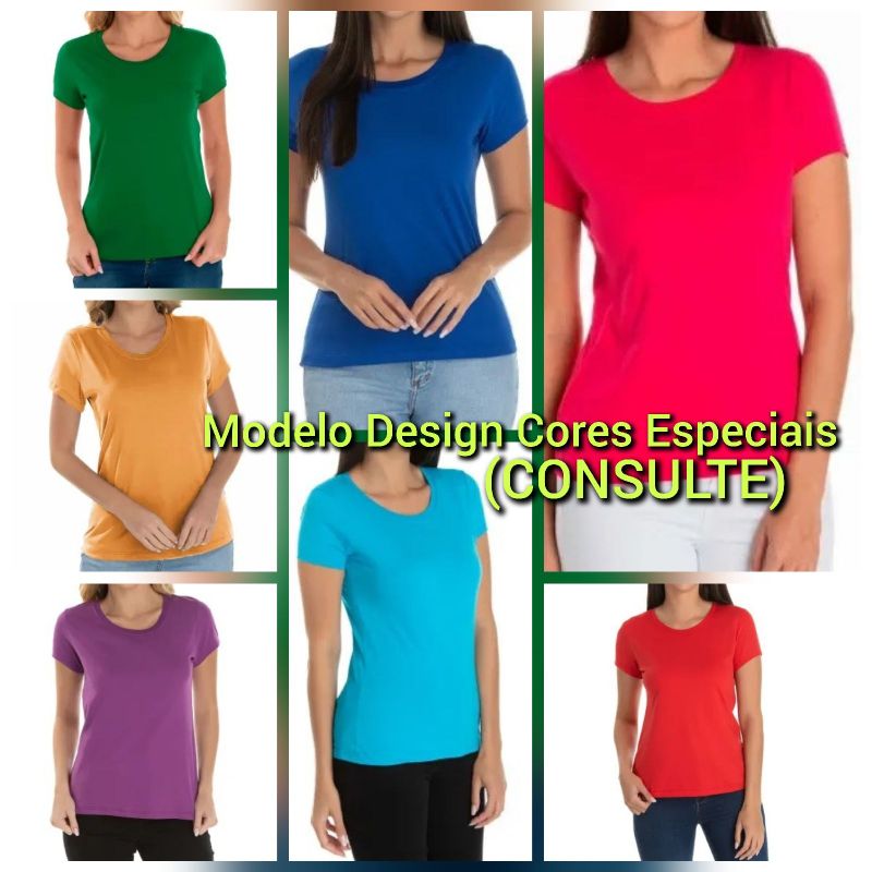 Camisetas femininas best sale lisas atacado