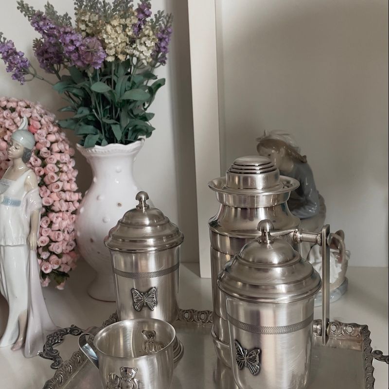 Kit Higiene Bebê de Prata | Sheffield Usado 101228027 | enjoei