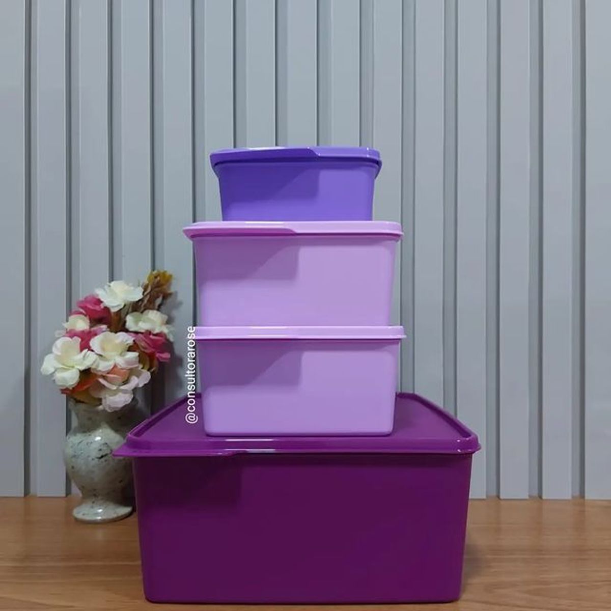 Kit Basic Line Tupperware 4 Peças | Móvel p/ Casa Tupperware Nunca ...
