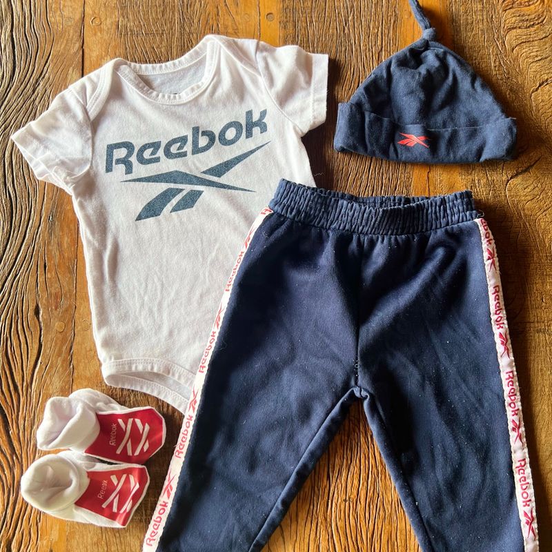 Kit Bebe Reebok Completo Roupa Infantil para Beb Reebok Usado