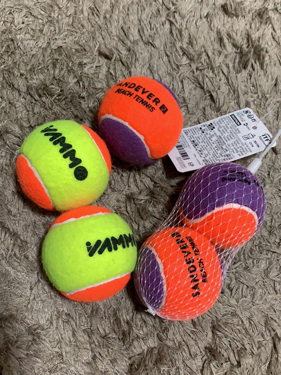 Kit Bolinhas de Beach Tennis Item p/ Esporte e Outdoor Sandever E