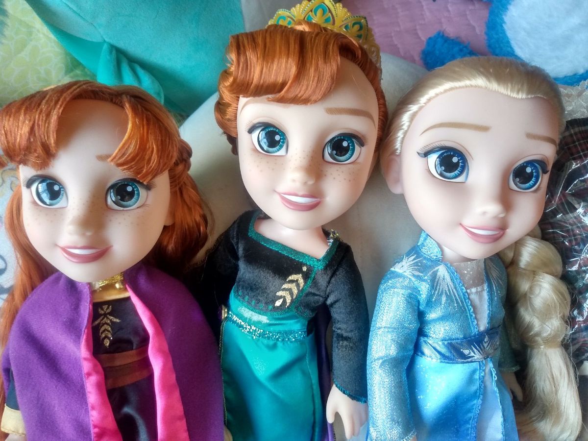 Roupa de Boneca Frozen Ana e Elsa Promoção