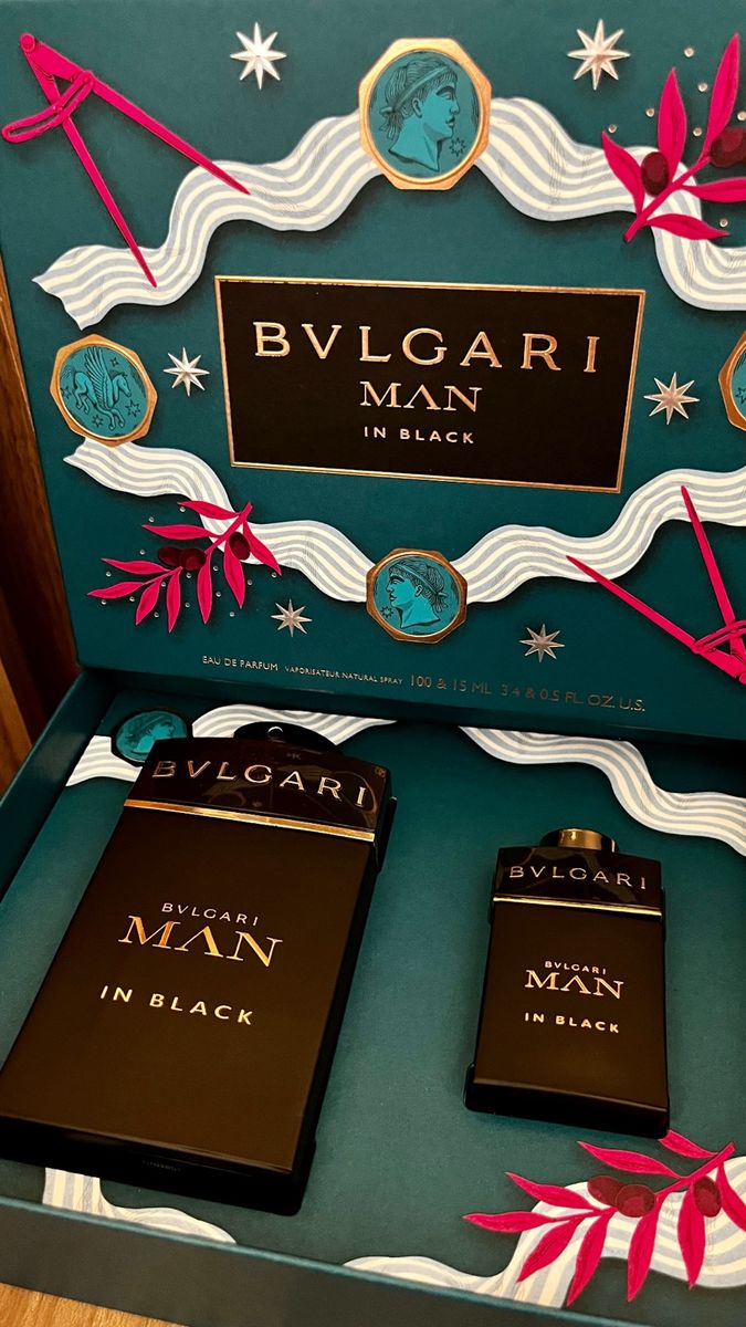 Kit Bvlgari Man In Black Parfum | Bvlgari Nunca Usado 104811067