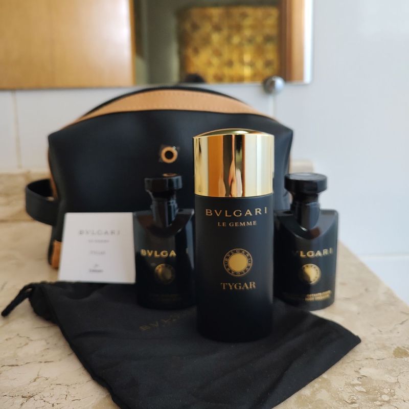 Kit Bvulgari Le Gemme Tygar Original. Novo | Perfume Masculino