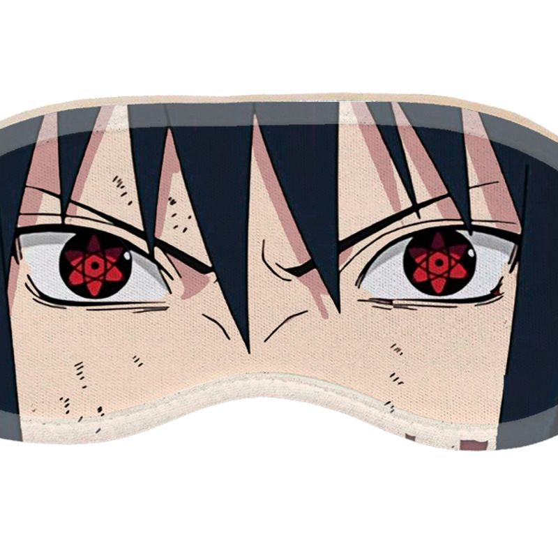 Mascara de Dormir Naruto, Sasuke e Sakura Cute com Nome